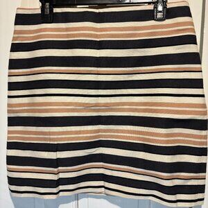 Loft Striped Skirt Size 8